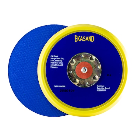 Uneeda Ekasand Sanding Disc Pad 5 Inch No Hole, Low Profile, 4-Rivet Vinyl Face For PSA P-101419